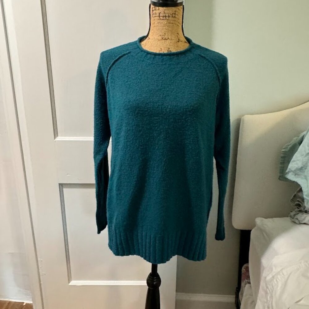 Caslon Rolled Crew Neck Green